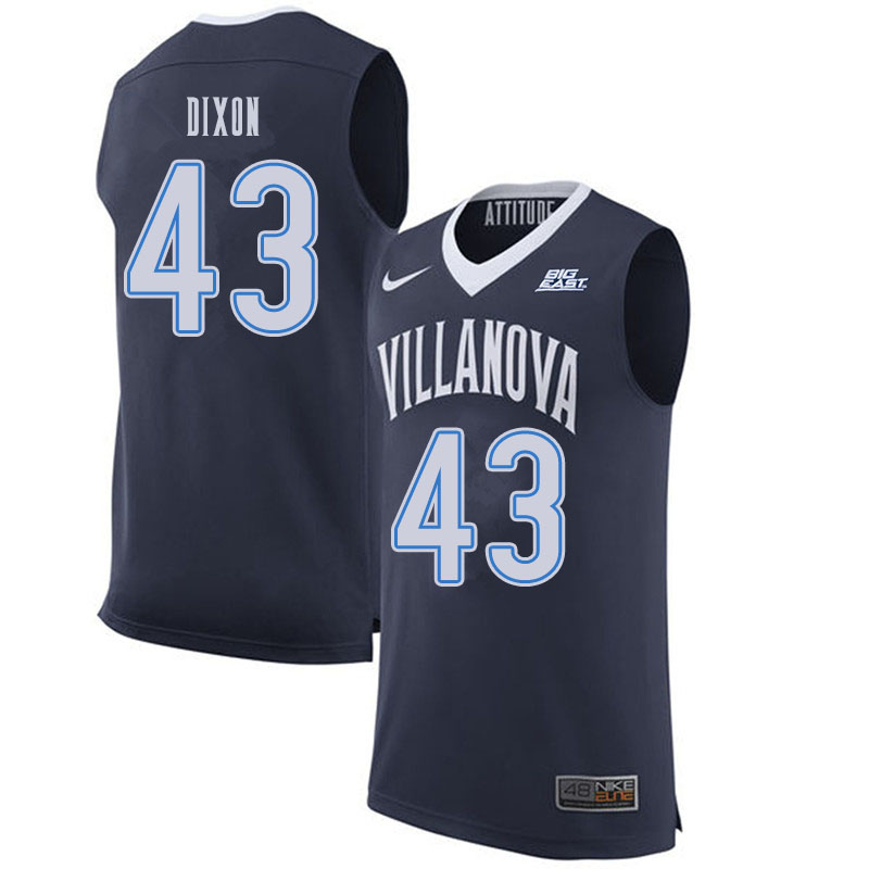 Men #43 Eric Dixon Villanova Wildcats College Basketball Jerseys Sale-Navy